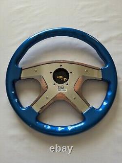 Raptor 15 Blue Wood Steering Wheel