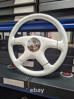 Raptor 15 White Wood Steering Wheel