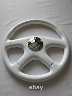 Raptor 15 White Wood Steering Wheel