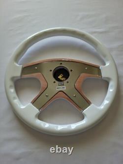 Raptor 15 White Wood Steering Wheel Gold