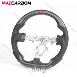 Real Black Carbon Fiber Steering Wheel Fit For 2009-2021 Nissan 370z Nismo
