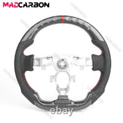 Real Black Carbon Fiber Steering Wheel Fit For 2009-2021 Nissan 370z Nismo