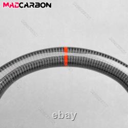 Real Black Carbon Fiber Steering Wheel Fit For 2009-2021 Nissan 370z Nismo