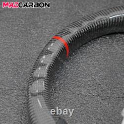 Real Black Carbon Fiber Steering Wheel Fit For 2009-2021 Nissan 370z Nismo