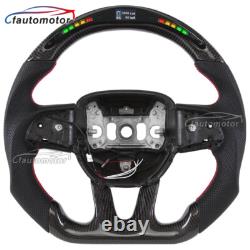 Real Carbon Fiber LED Sport Steering Wheel for 2015-2021 Chrysler 300C No Heated