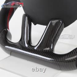 Real Carbon Fiber LED Sport Steering Wheel for 2015-2021 Chrysler 300C No Heated