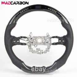 Real Carbon Fiber LED Steering Wheel Black For 2022-2025 Honda Civic 11th