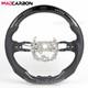 Real Carbon Fiber Led Steering Wheel Black For 2022-2025 Honda Civic 11th