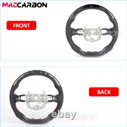 Real Carbon Fiber LED Steering Wheel Black For 2022-2025 Honda Civic 11th