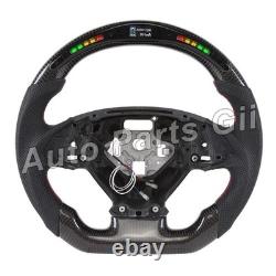Real Carbon Fiber LED Steering Wheel Black Leather For Corvette C7 Chevrolet 16+