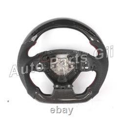 Real Carbon Fiber LED Steering Wheel Black Leather For Corvette C7 Chevrolet 16+