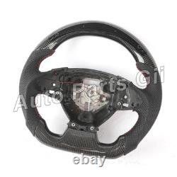 Real Carbon Fiber LED Steering Wheel Black Leather For Corvette C7 Chevrolet 16+