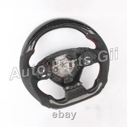 Real Carbon Fiber LED Steering Wheel Black Leather For Corvette C7 Chevrolet 16+