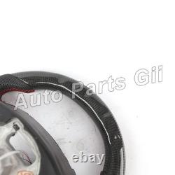 Real Carbon Fiber LED Steering Wheel Black Leather For Corvette C7 Chevrolet 16+