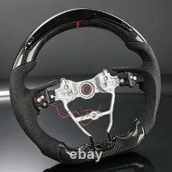 Real Carbon Fiber LED Steering Wheel Fit 18-23 Toyota Camry Corolla RAV4 Avalon