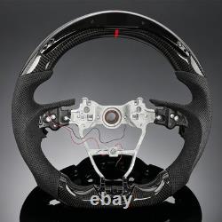 Real Carbon Fiber LED Steering Wheel Fit 18-23 Toyota Camry Corolla RAV4 Avalon