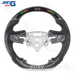 Real Carbon Fiber LED Steering Wheel Fit GMC Sierra 1500 2500 3500 with Heated