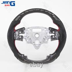 Real Carbon Fiber LED Steering Wheel Fit GMC Sierra 1500 2500 3500 with Heated