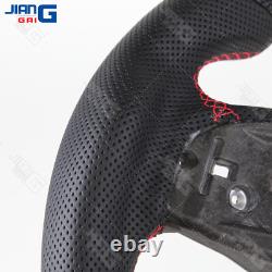 Real Carbon Fiber LED Steering Wheel Fit GMC Sierra 1500 2500 3500 with Heated