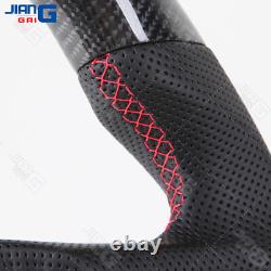 Real Carbon Fiber LED Steering Wheel Fit GMC Sierra 1500 2500 3500 with Heated