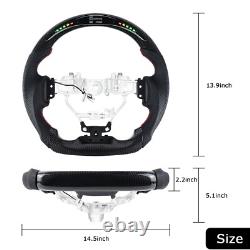 Real Carbon Fiber LED Steering Wheel For LEXUS CT IS NX RC ISF GSF 2013-2023