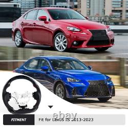 Real Carbon Fiber LED Steering Wheel For LEXUS CT IS NX RC ISF GSF 2013-2023