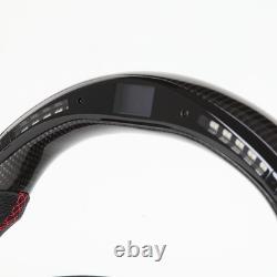 Real Carbon Fiber LED Steering Wheel for Chevrolet Camaro SS 2016-2024 NO Heated