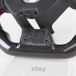 Real Carbon Fiber LED Steering Wheel for Chevrolet Camaro SS 2016-2024 NO Heated