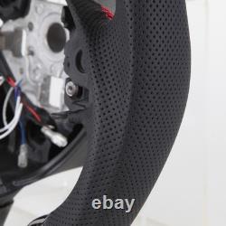 Real Carbon Fiber LED Steering Wheel for Chevrolet Camaro SS 2016-2024 NO Heated