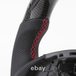 Real Carbon Fiber LED Steering Wheel for Chevrolet Camaro SS 2016-2024 NO Heated