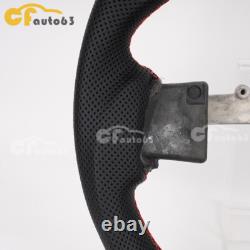 Real Carbon Fiber Leather Steering Wheel Fit 12-18 Dodge Ram 1500 No Heated