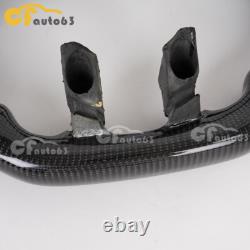 Real Carbon Fiber Leather Steering Wheel Fit 12-18 Dodge Ram 1500 No Heated