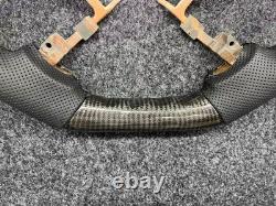 Real Carbon Fiber Leather Steering Wheel For Toyota Tundra Sequoia 2007-2013