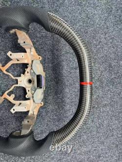 Real Carbon Fiber Leather Steering Wheel For Toyota Tundra Sequoia 2007-2013