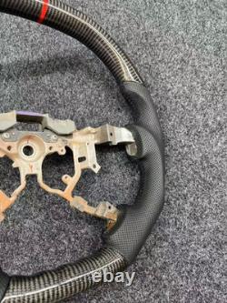 Real Carbon Fiber Leather Steering Wheel For Toyota Tundra Sequoia 2007-2013