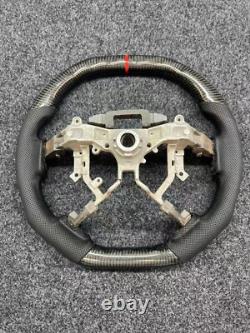 Real Carbon Fiber Leather Steering Wheel For Toyota Tundra Sequoia 2007-2013