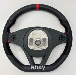 Real Carbon Fiber Matte Black Steering Wheel for 2015-2018 GLA250 W205 C300 NEW