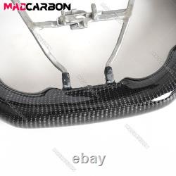 Real Carbon Fiber Sport Steering Wheel Black Leather Fit 19-24 Toyota Corolla