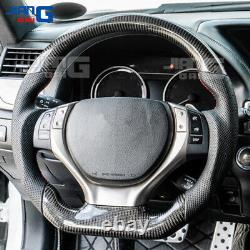 Real Carbon Fiber Sport Steering Wheel Fit 2013-2015 Lexus ES350 ES250 ES300H