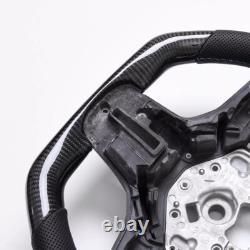 Real Carbon Fiber Sport Steering Wheel Fit BMW G30 540i X7 G05 X5 X6 M5 M8 USA