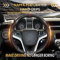 Real Carbon Fiber Sport Steering Wheel Fit Chevrolet Camaro 2012-2015 ZL1 SS