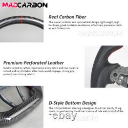 Real Carbon Fiber Sport Steering Wheel Fit Honda Accord 2018-2022 IN STOCK