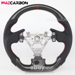 Real Carbon Fiber Sport Steering Wheel Fit Infiniti G35 2004-2007 Flat Bottom