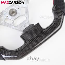 Real Carbon Fiber Sport Steering Wheel Fit Infiniti G35 2004-2007 Flat Bottom