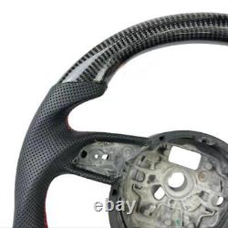 Real Carbon Fiber Sport Steering Wheel For 12-19 Audi A6 A7 S6 S8 RS6 RS7