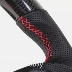 Real Carbon Fiber Sport Steering Wheel For 12-19 Audi A6 A7 S6 S8 RS6 RS7