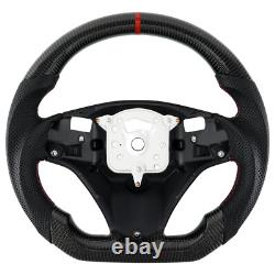 Real Carbon Fiber Sport Steering Wheel For BMW M3 E88 E90 E91 E92 2005-2012