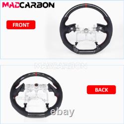 Real Carbon Fiber Sport Steering Wheel Red Stripe for 2010-2023 Toyota Tacoma