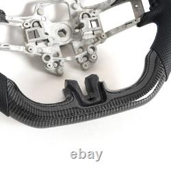 Real Carbon Fiber Sport Steering Wheel for Ford MUSTANG GT 2018-2023 Blue Line