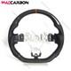 Real Carbon Fiber Steering Wheel Black Leather For Subaru Wrx Sti S209 2015-2021